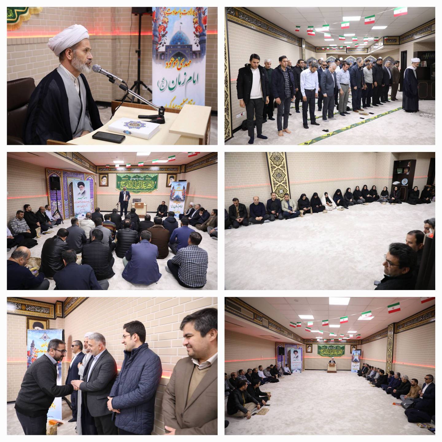 مراسم مولودی‌خوانی و سخنرانی به مناسبت اعیاد شعبانیه و دهه مبارک فجر،  در شرکت آب منطقه‌ای زنجان برگزار شد.