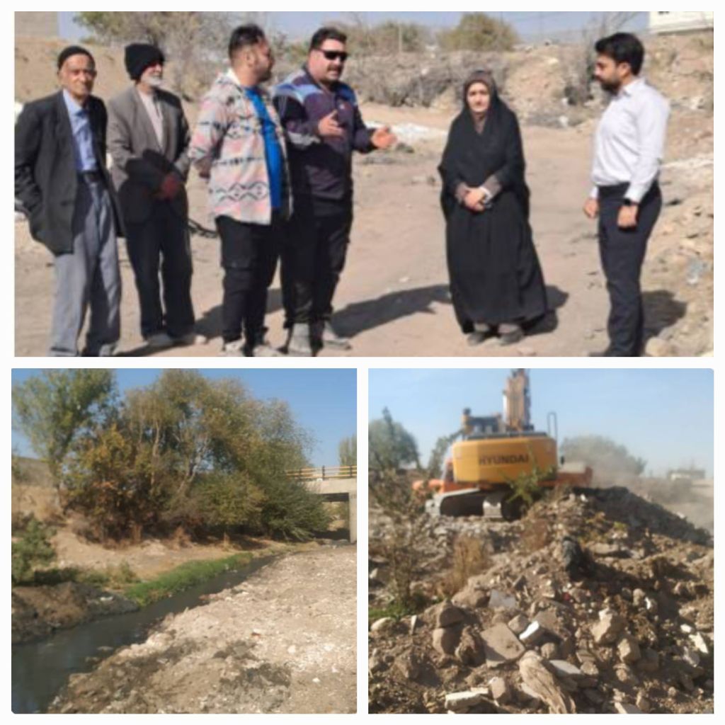 نظارت و رفع موانع اجتماعی عملیات لایروبی و آزادسازی رودخانه قوری چای در محدوده پل تختی خرمدره