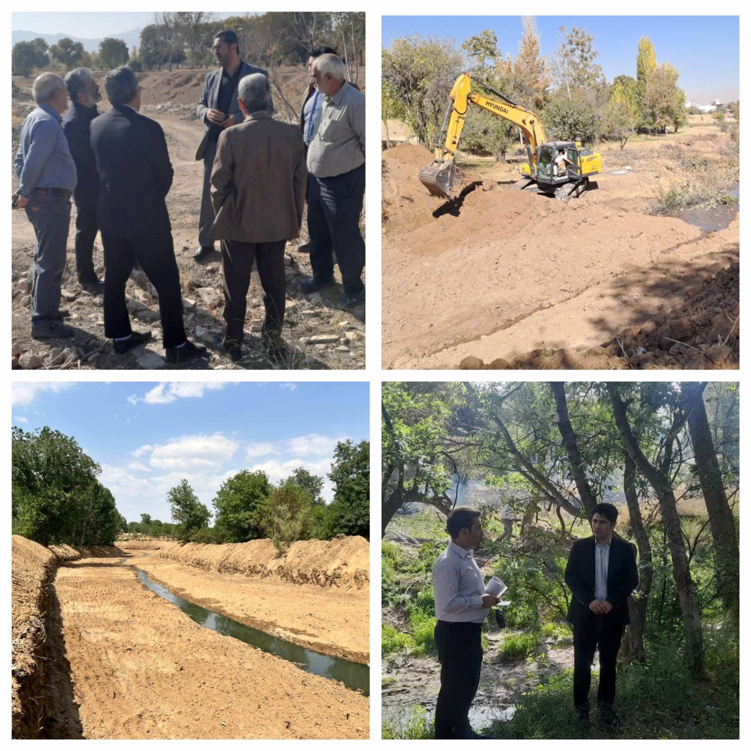 پایان عملیات اجرایی آزادسازی و لایروبی رودخانه های کبیر و قوری چای در شهرستان خرمدره