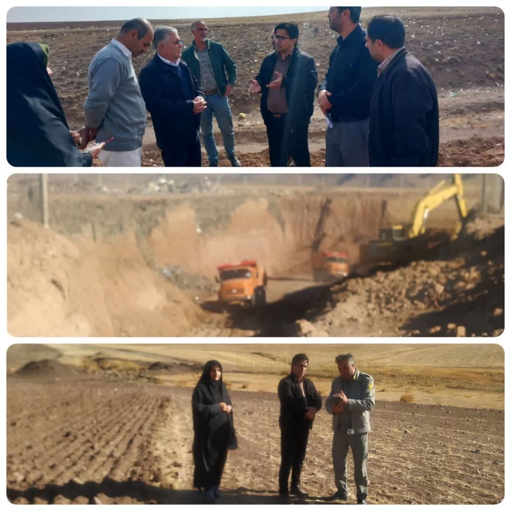 بازدید از اراضی روستای ویستان شهرستان خرمدره باحضور  مدیر دفتر محیط زیست و کیفیت منابع آب